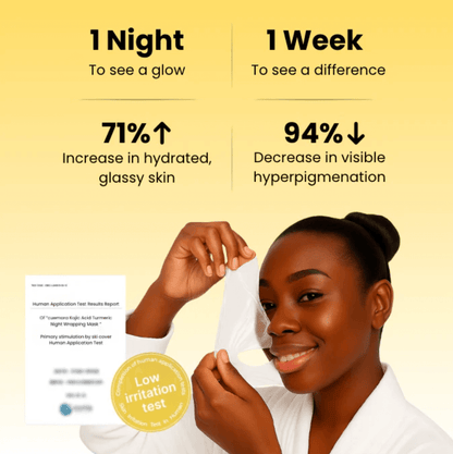 Kojic Acid Turmeric Overnight Mask – Fade Dark Spots & Wake Up Glowing